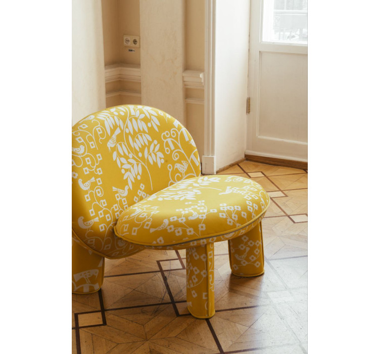 Крісло Dino жовте ARHIVE FABRIC SERGIY KOLOS ShishkaProject11